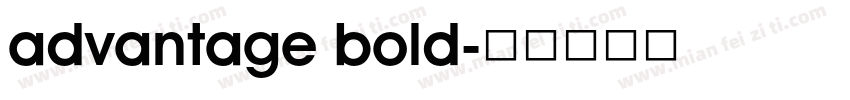 advantage bold字体转换